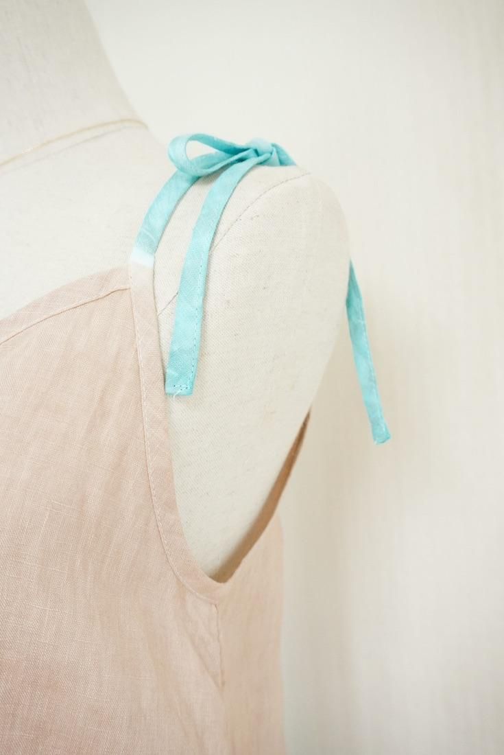 French Linen Ribbon Camisole  Cafelate x Under the sea