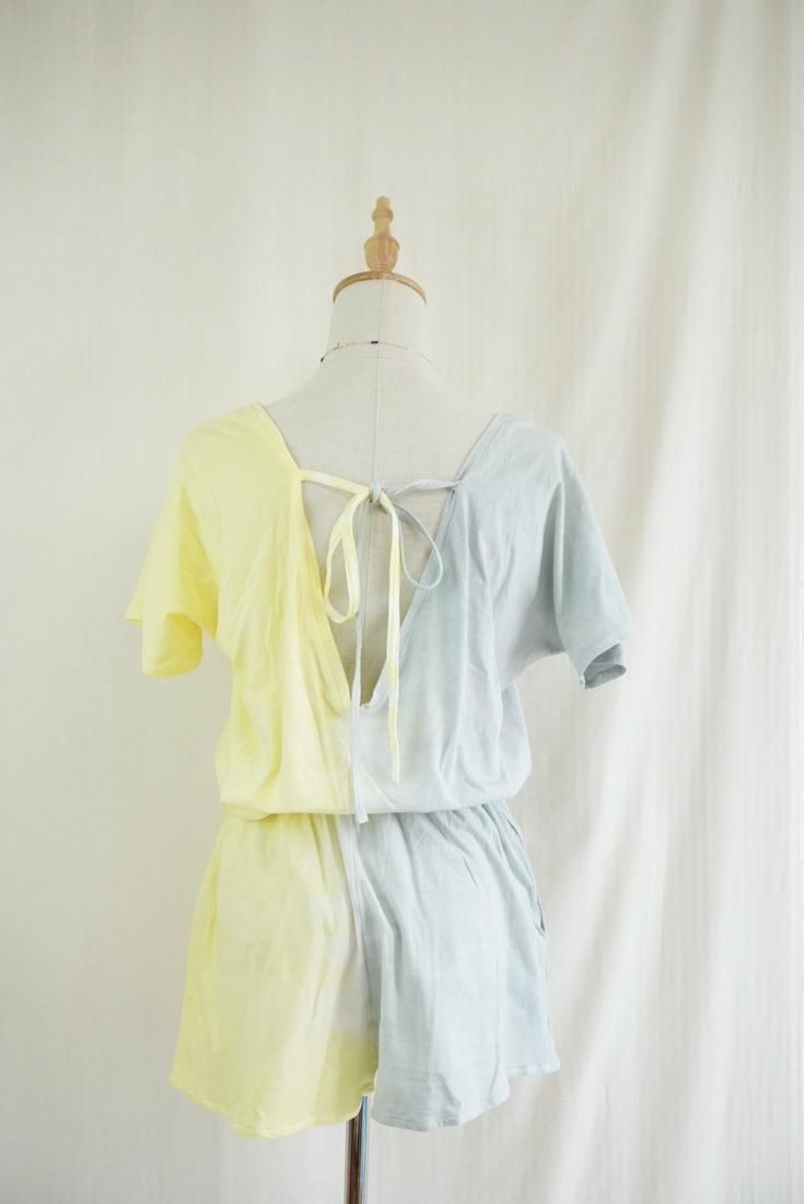 Cotton Tee in one Lemon x Lightgray 