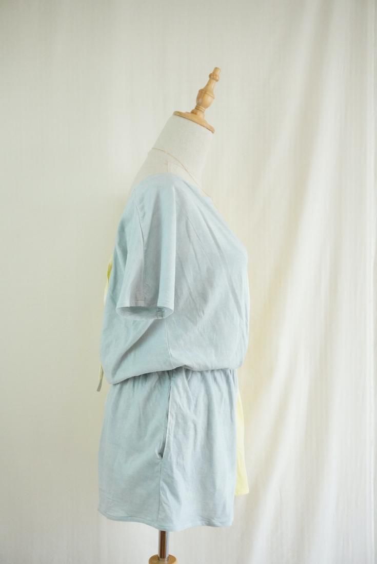 Cotton Tee in one Lemon x Lightgray 