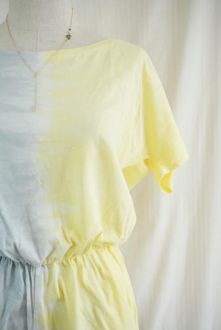 Cotton Tee in one Lemon x Lightgray 
