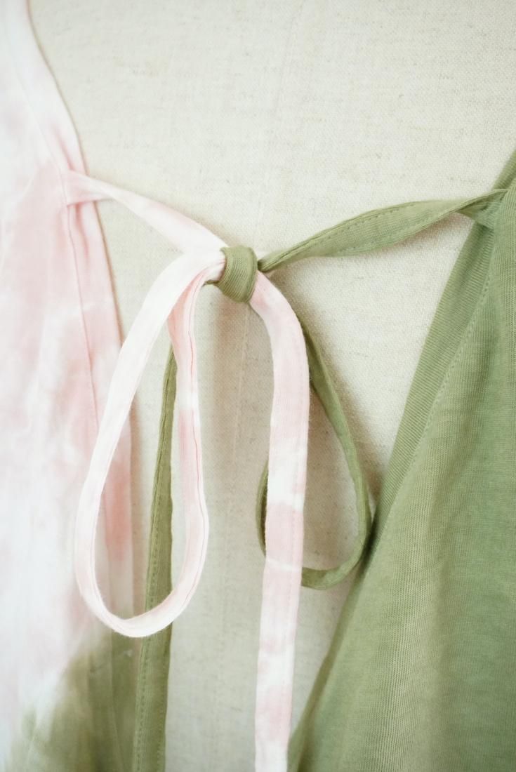 Cotton Tee in one Greentea x Pinkbeige 