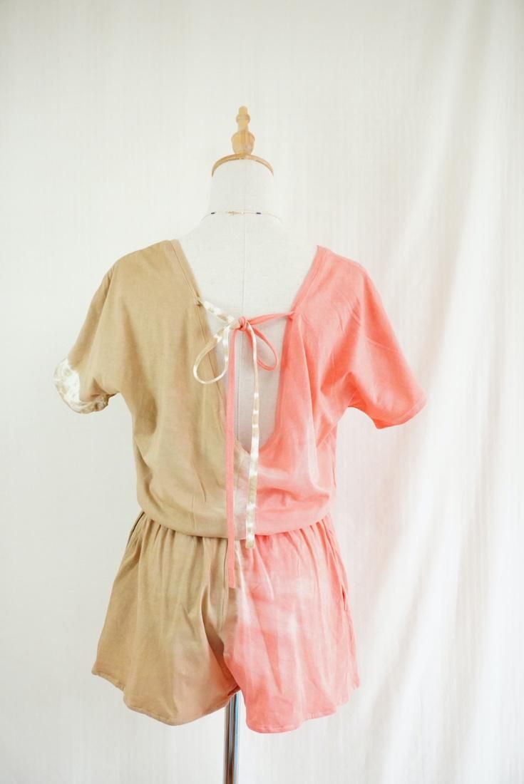 Cotton Tee in one Hazelnuts x Sunsettime