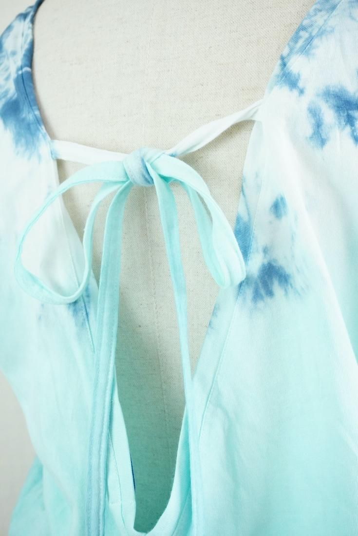 Cotton Tee in one Turquoise x Under the sea x Navy