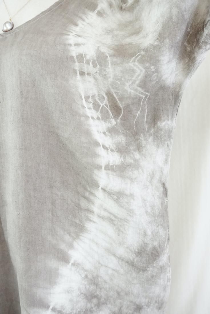 French Linen Short Relax Dress Taupe