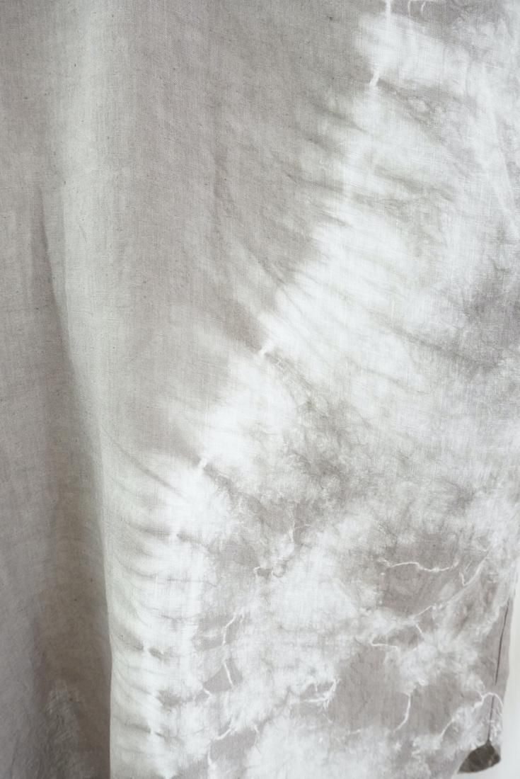 French Linen Short Relax Dress Taupe