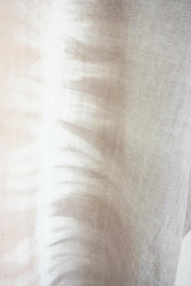 French Linen Short Relax Dress Taupe x Cafelate 