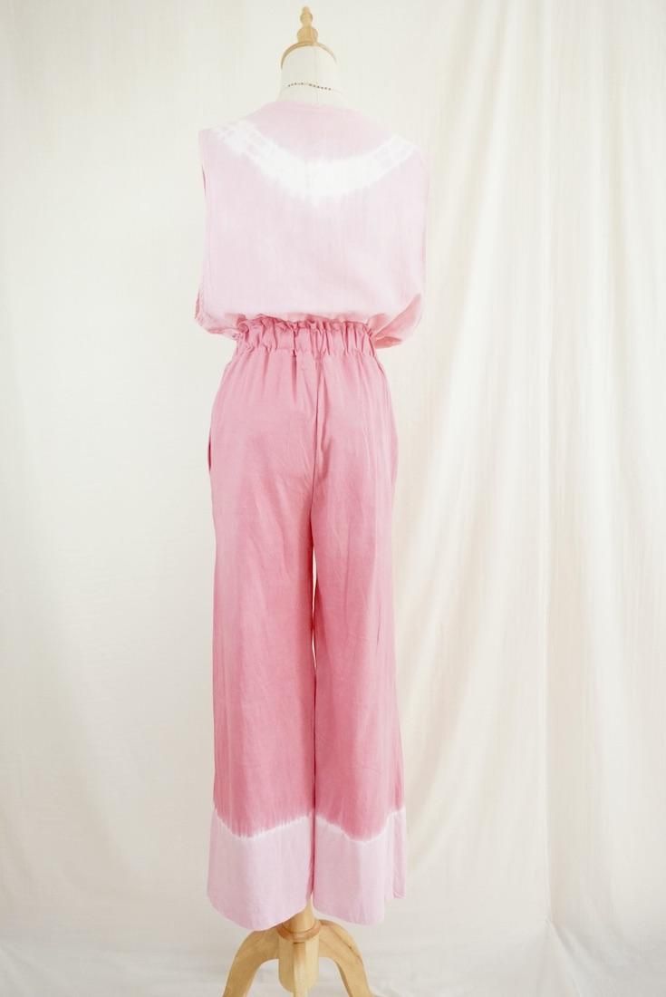Cotton Relax Pants  Bougainvillea x Cherryblossom 