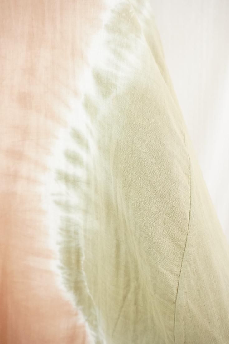 W-gauze A line OP  Terracotta x Khaki