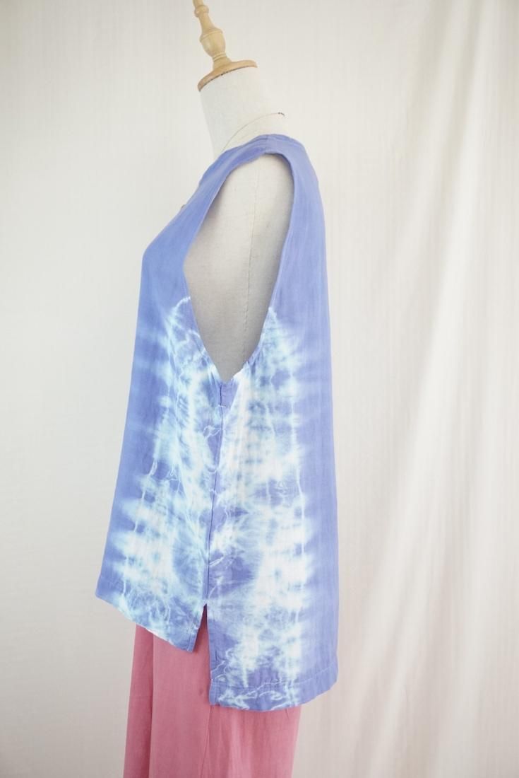 W gauze Big silhouette tank Horizon 