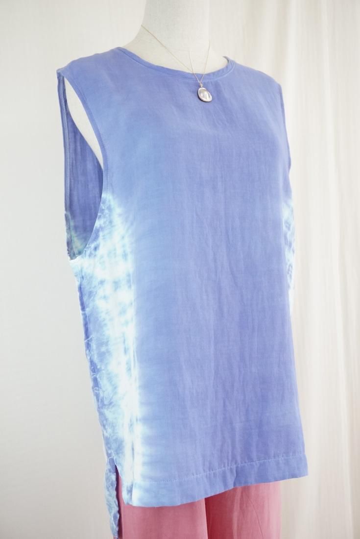 W gauze Big silhouette tank Horizon 