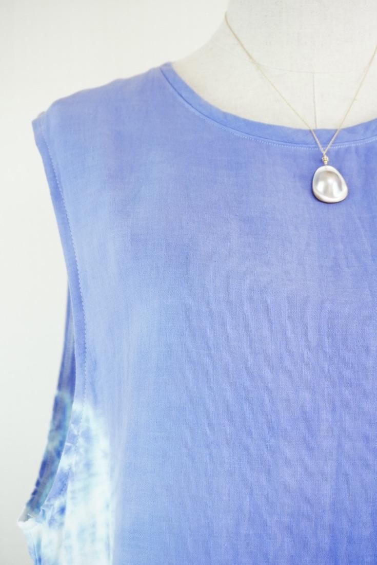 W gauze Big silhouette tank Horizon 
