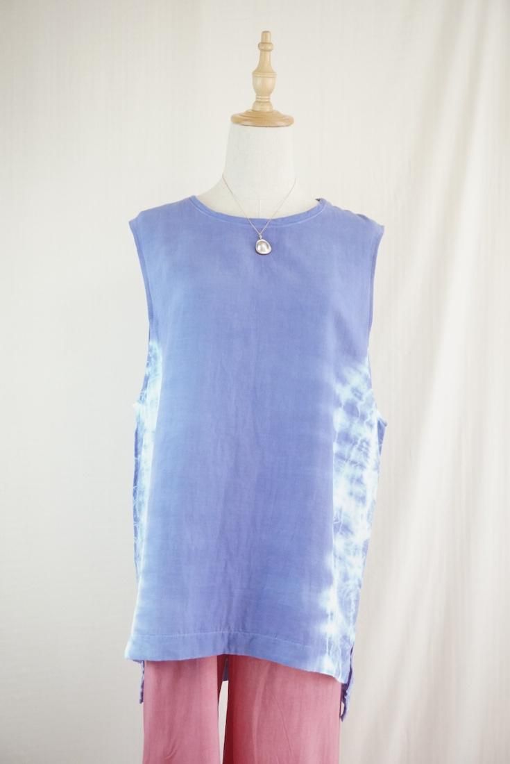 W gauze Big silhouette tank Horizon 