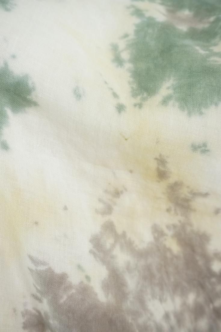 W-gauze Short Relax Dress Custard x Junglegreen x Taupe 