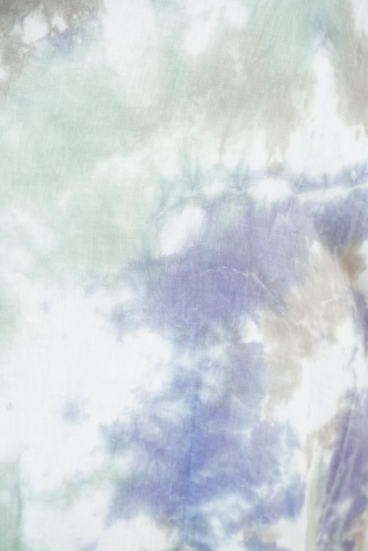 W-gauze Short Relax Dress Lavender x Pistachio x Taupe 