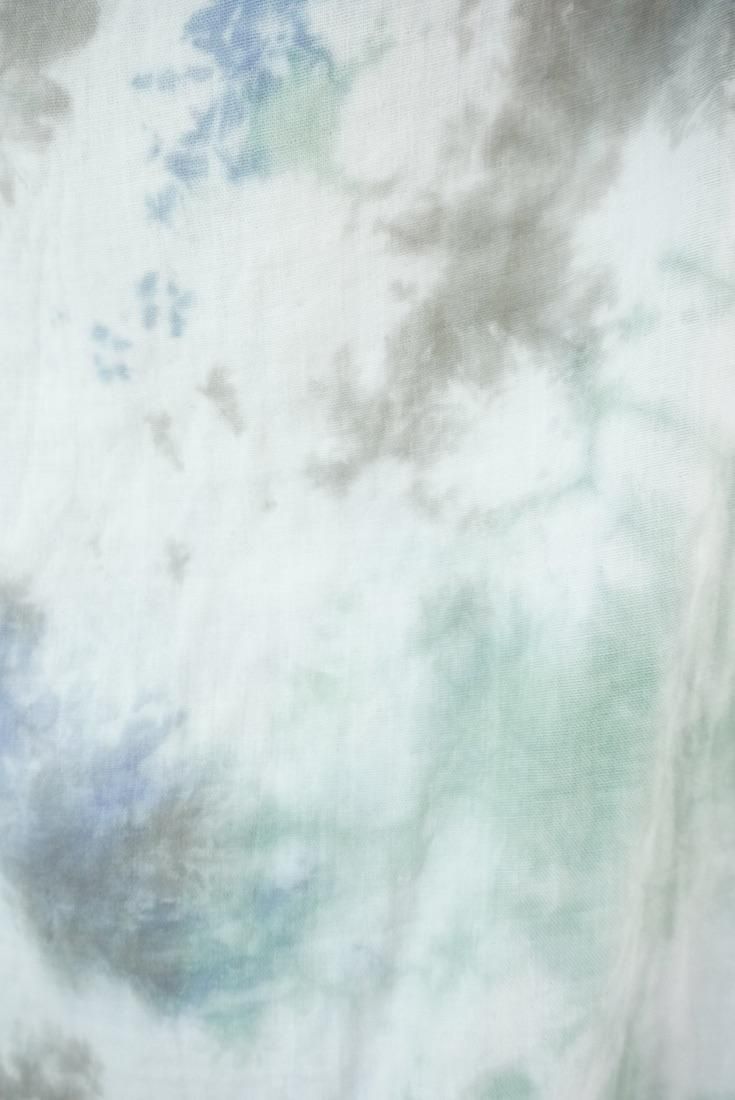 W-gauze Short Relax Dress Lavender x Pistachio x Taupe 