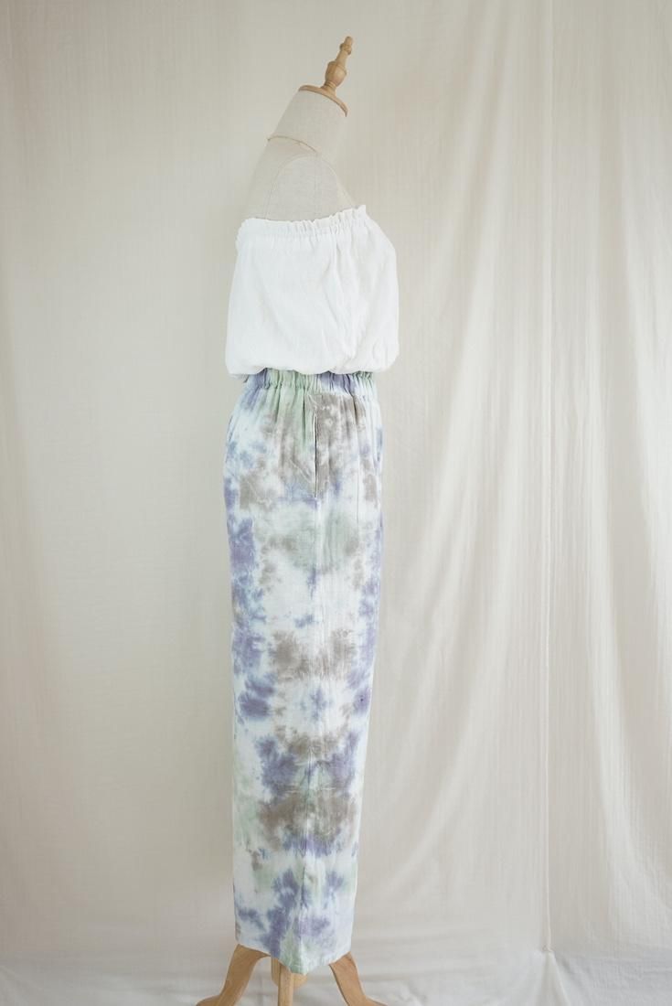 W gauze Relax Pants Lavender x Pistachio x Taupe