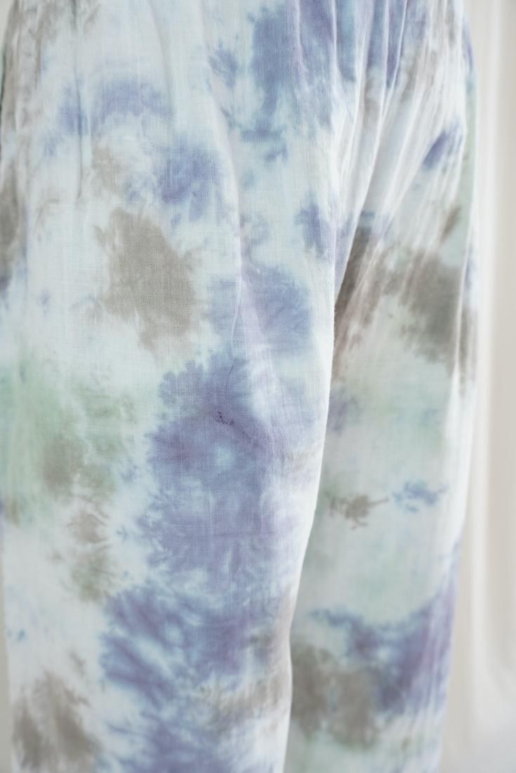 W gauze Relax Pants Lavender x Pistachio x Taupe