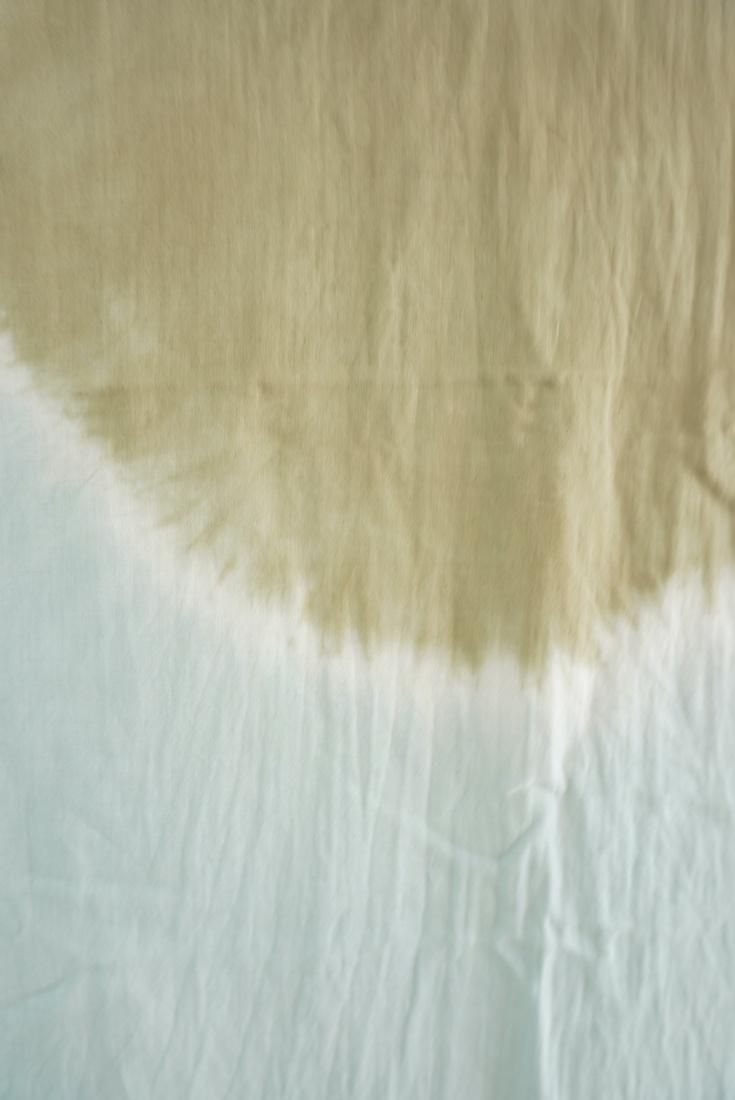 Organic Cotton W-gauze Big stole Khaki x Sage 