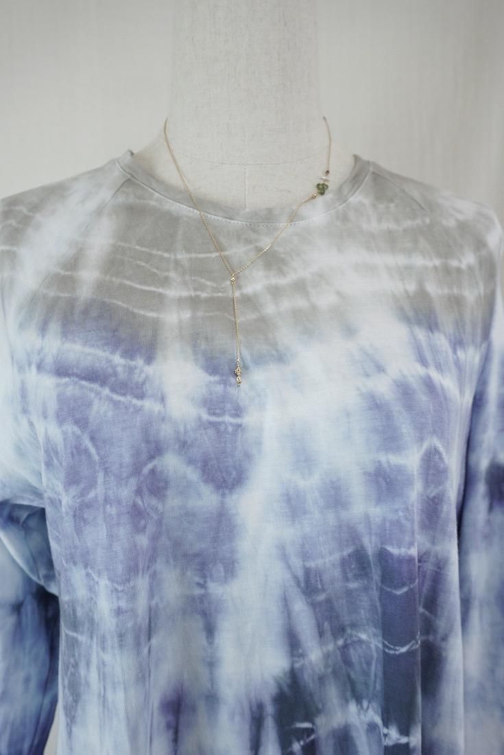 Cotton Long Sleeve OP  Taupe x Lavender x InkBlack  