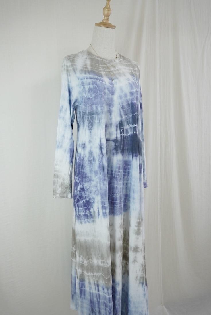 Cotton Long Sleeve OP  Taupe x Lavender x InkBlack  