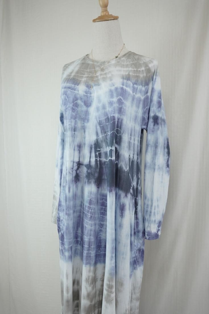 Cotton Long Sleeve OP  Taupe x Lavender x InkBlack  