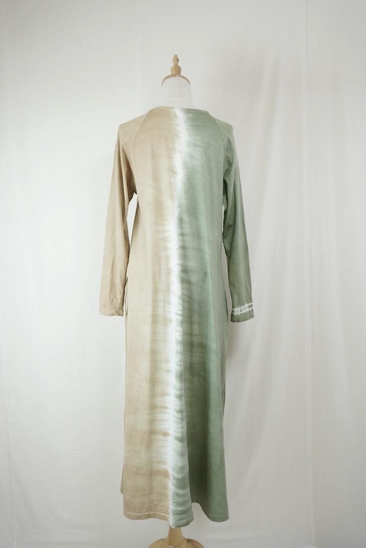 Cotton Long Sleeve OP  Greentea x Hazelnuts