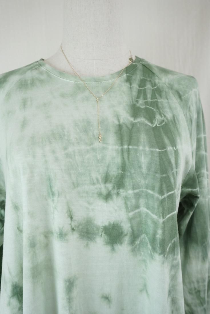 Cotton Long Sleeve OP  Junglegreen x Pistachio