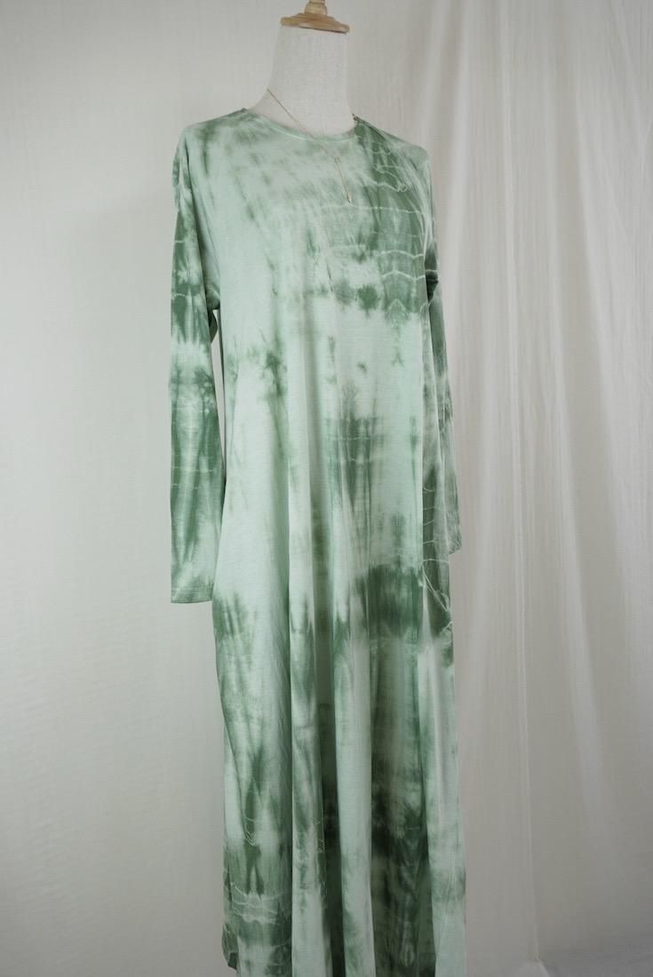 Cotton Long Sleeve OP  Junglegreen x Pistachio