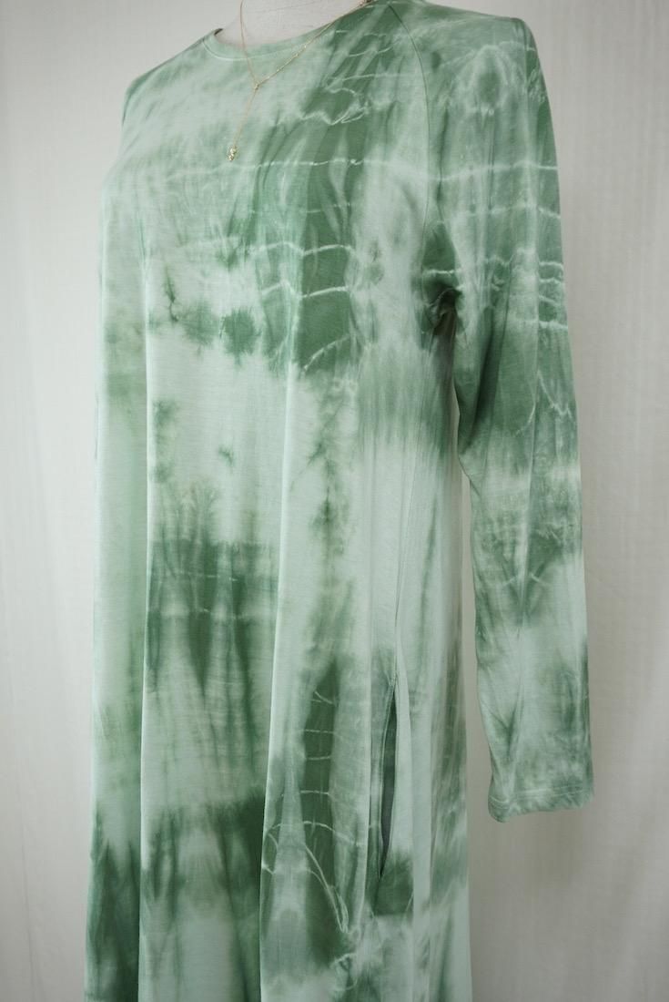 Cotton Long Sleeve OP  Junglegreen x Pistachio
