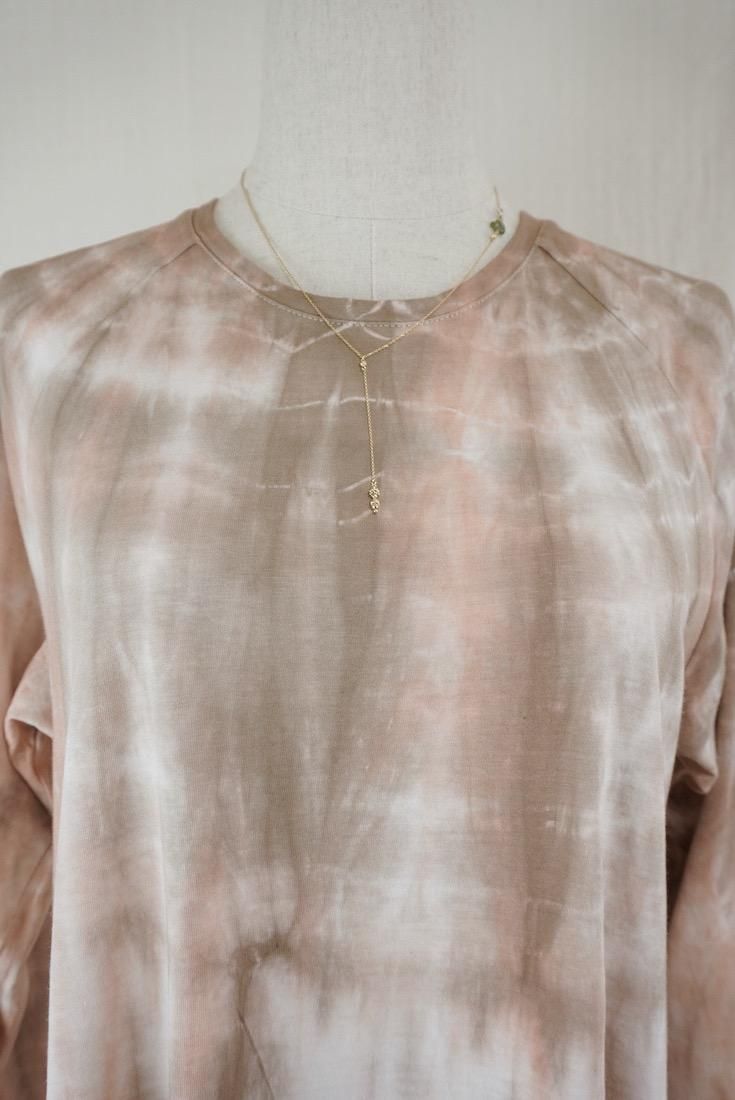 Cotton Long Sleeve OP  Espresso x Orangebeige