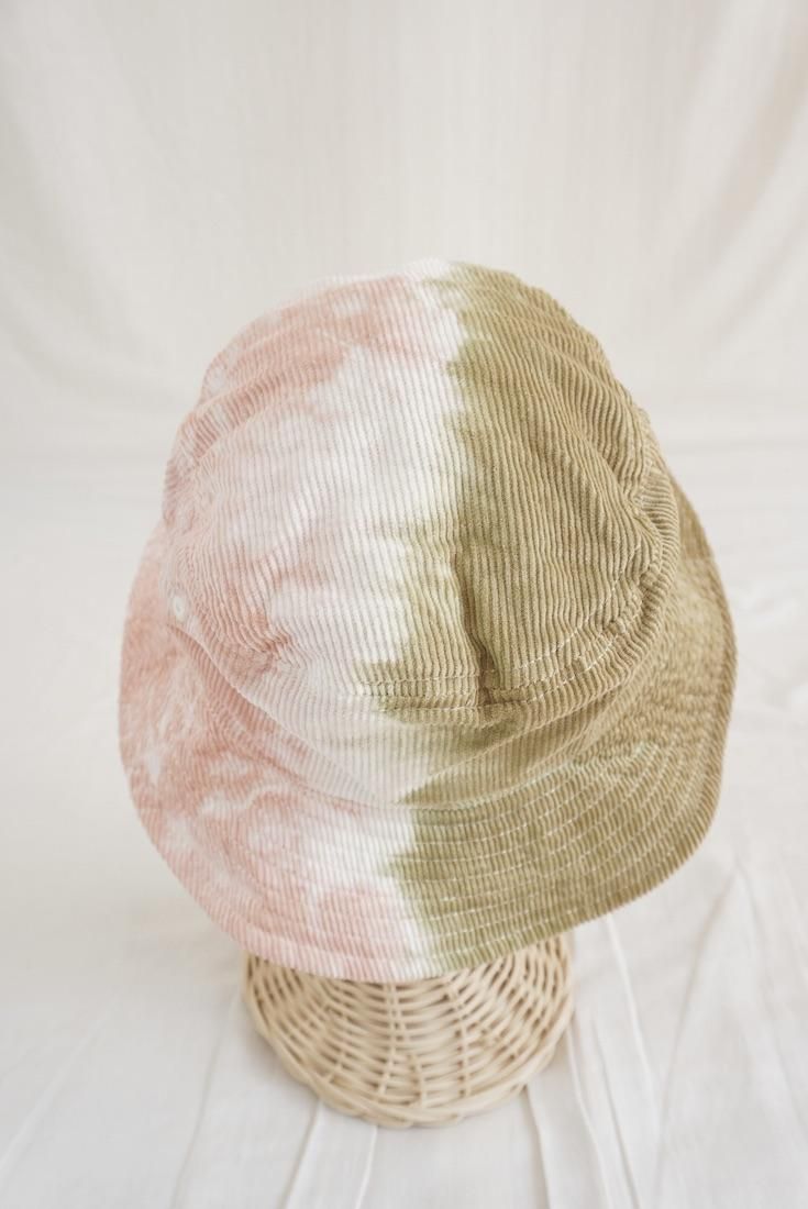 Corduroy Bucket Hat   Khaki x Pinkbeige 