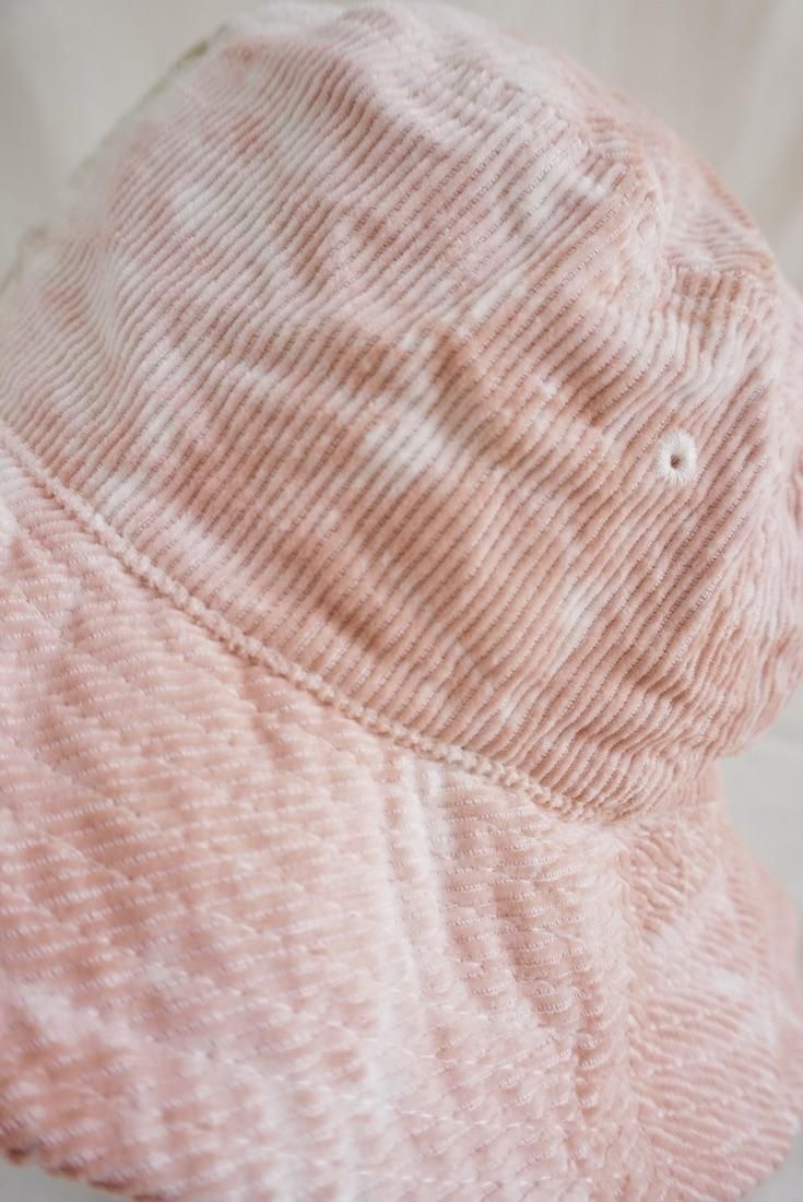 Corduroy Bucket Hat   Khaki x Pinkbeige 