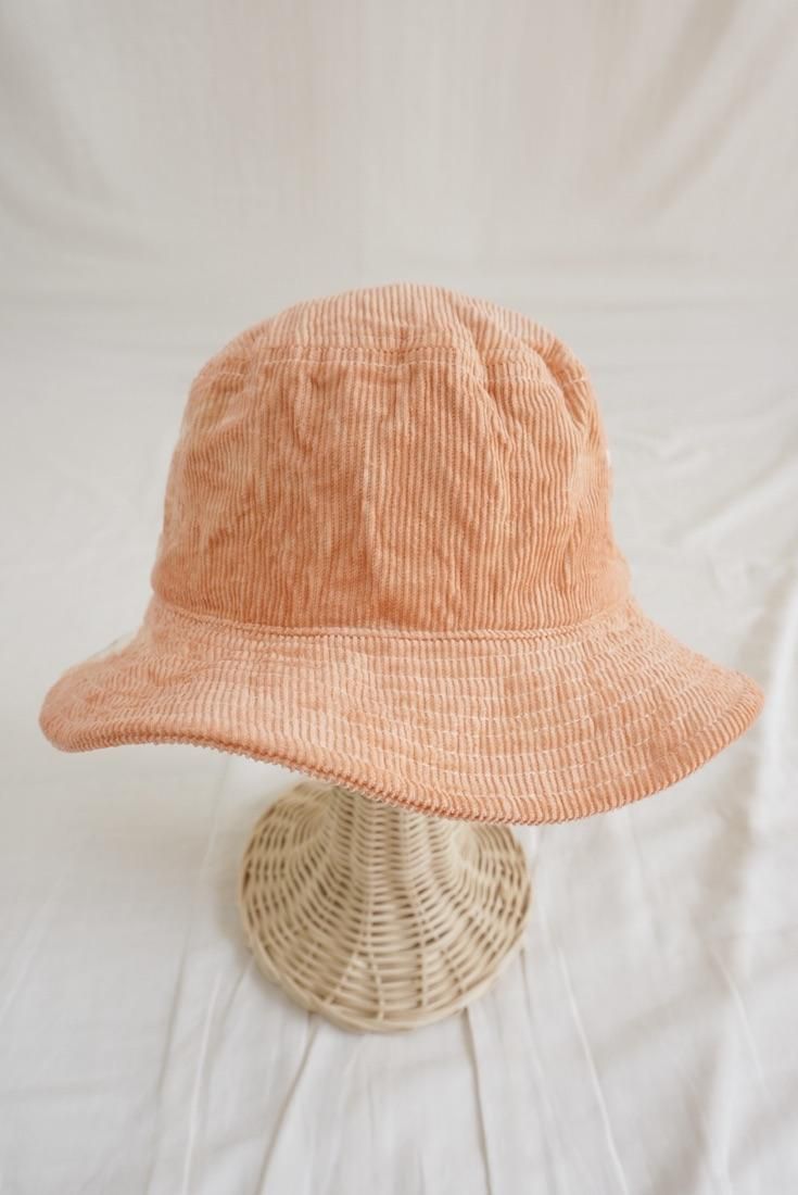Corduroy Bucket Hat   Espresso x Persimmon 