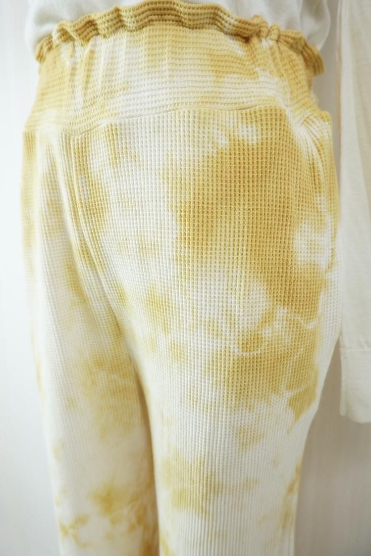 USA Organic Cotton Thermal Relax Pants Mustard