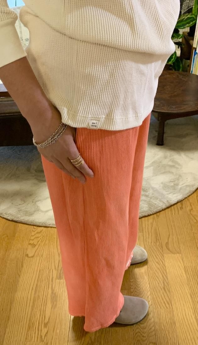 USA Organic Cotton Thermal Relax Pants Burgundy