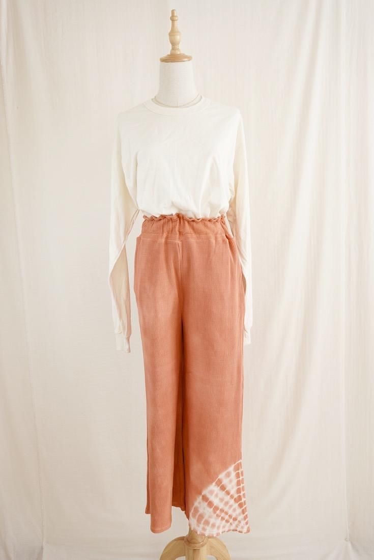 USA Organic Cotton Thermal Relax Pants Guava