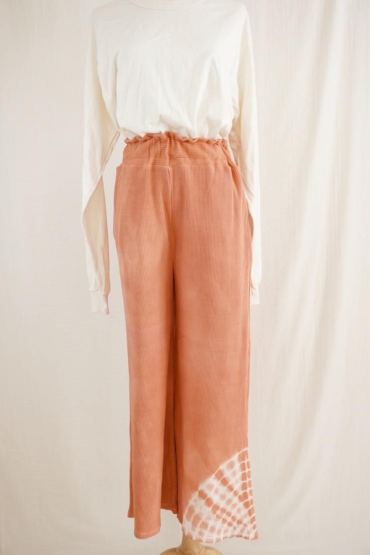 USA Organic Cotton Thermal Relax Pants Guava