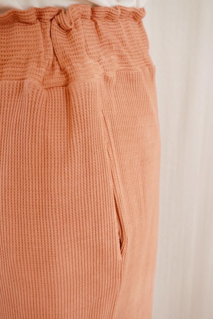 USA Organic Cotton Thermal Relax Pants Guava