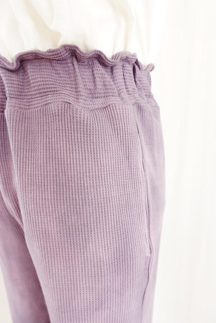 USA Organic Cotton Thermal Relax Pants Violet