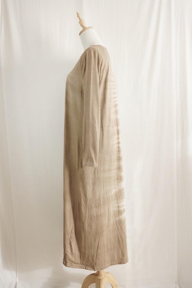 Cotton Long Sleeve OP  Dark chocolate x Lavender