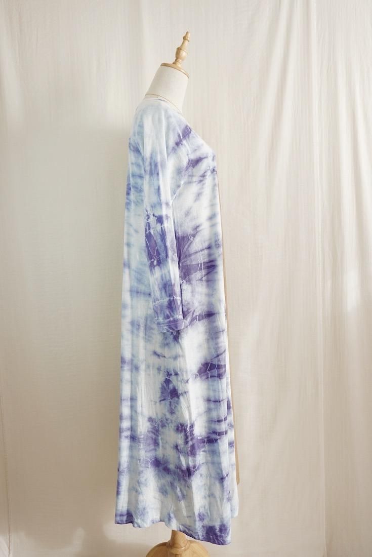 Cotton Long Sleeve OP  Dark chocolate x Lavender