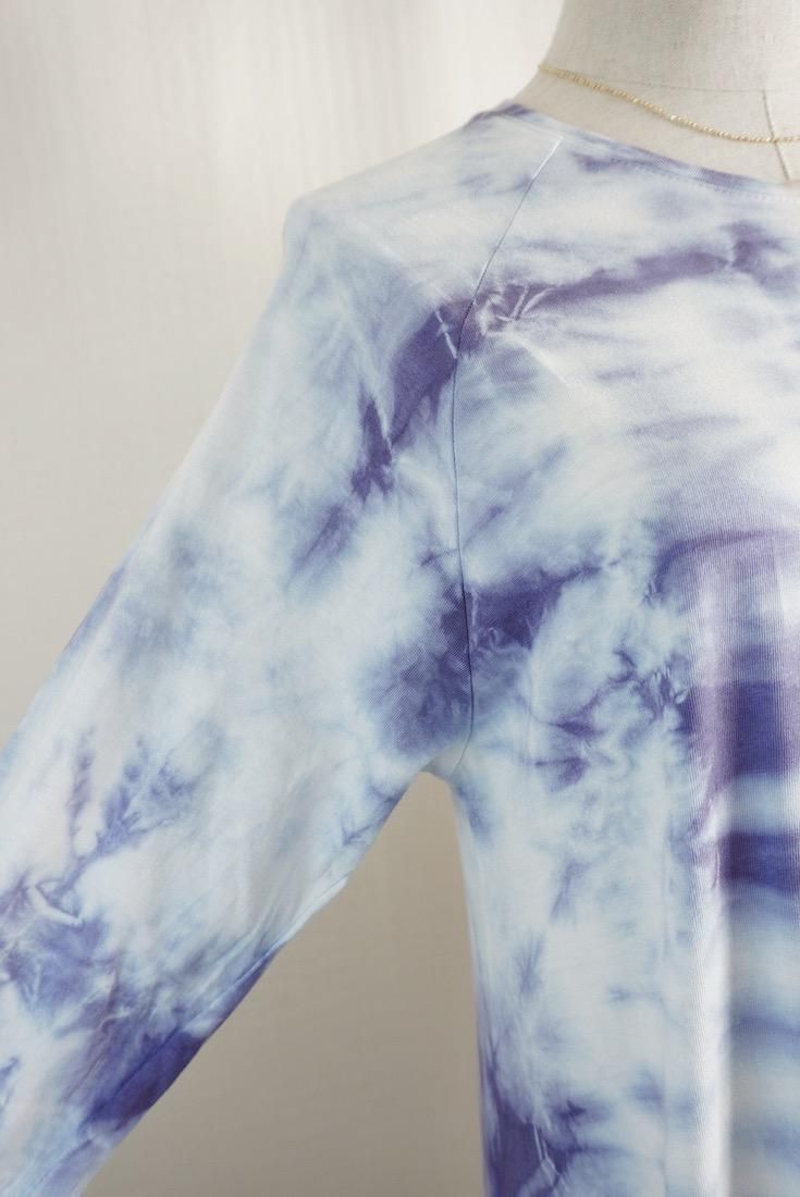 Cotton Long Sleeve OP  Dark chocolate x Lavender
