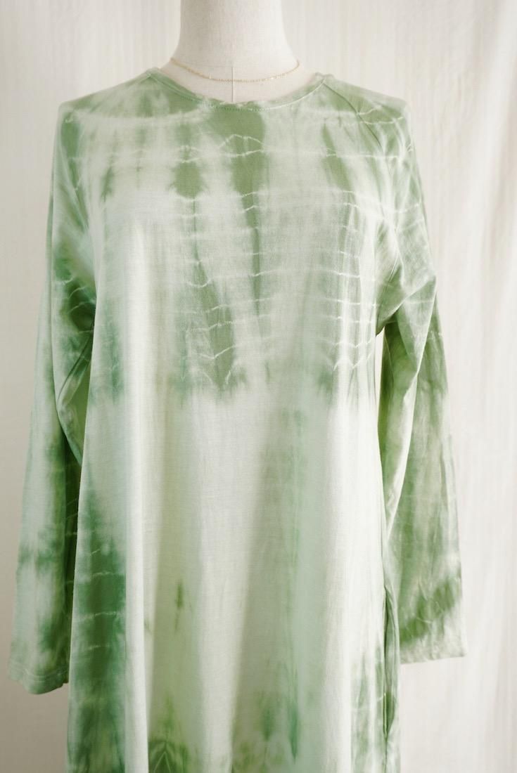 Cotton Long Sleeve OP  Junglegreen x Pistachio