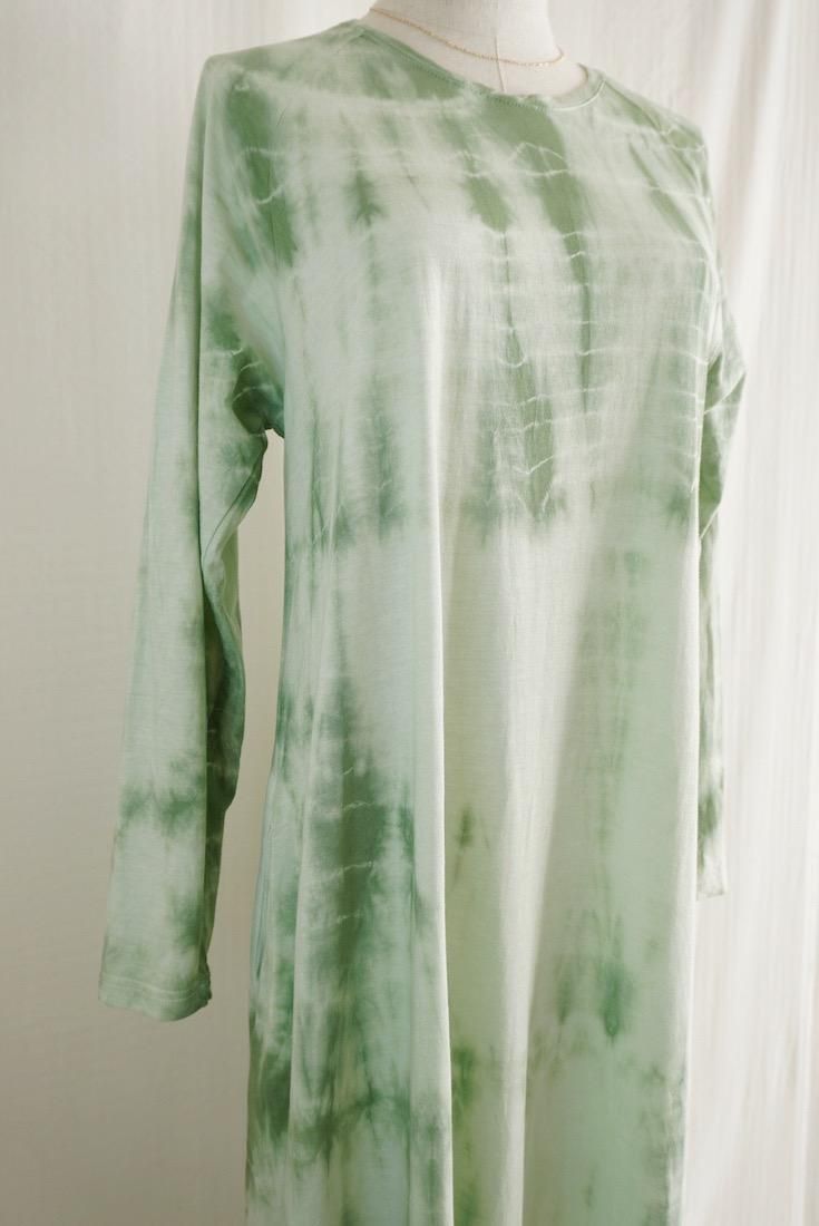 Cotton Long Sleeve OP  Junglegreen x Pistachio