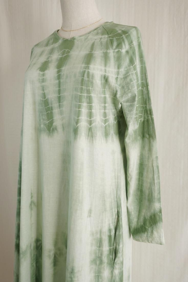 Cotton Long Sleeve OP  Junglegreen x Pistachio