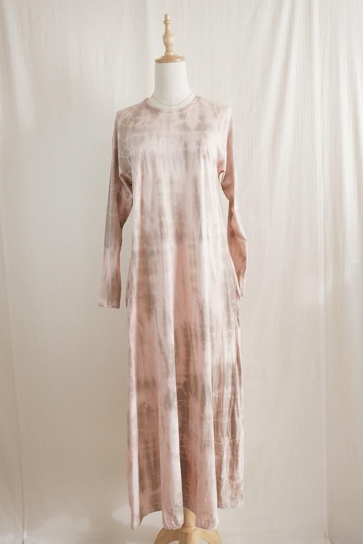 Cotton Long Sleeve OP  Pinkbeige x Taupe
