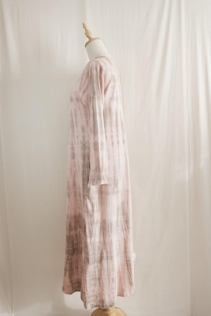 Cotton Long Sleeve OP  Pinkbeige x Taupe