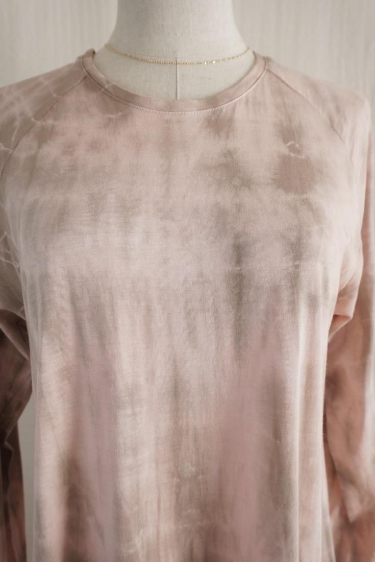 Cotton Long Sleeve OP  Pinkbeige x Taupe