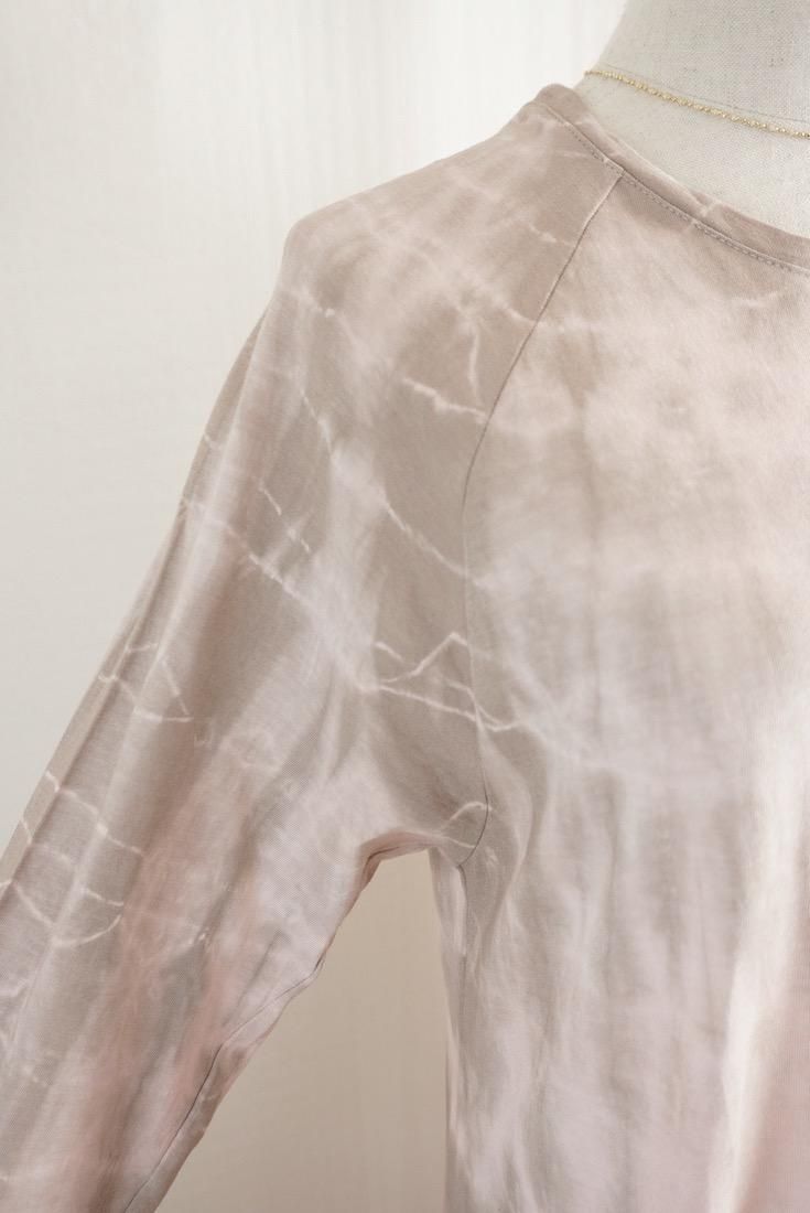 Cotton Long Sleeve OP  Pinkbeige x Taupe