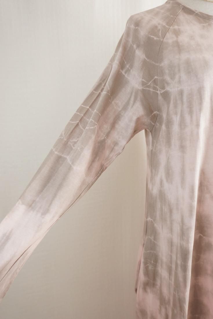 Cotton Long Sleeve OP  Pinkbeige x Taupe
